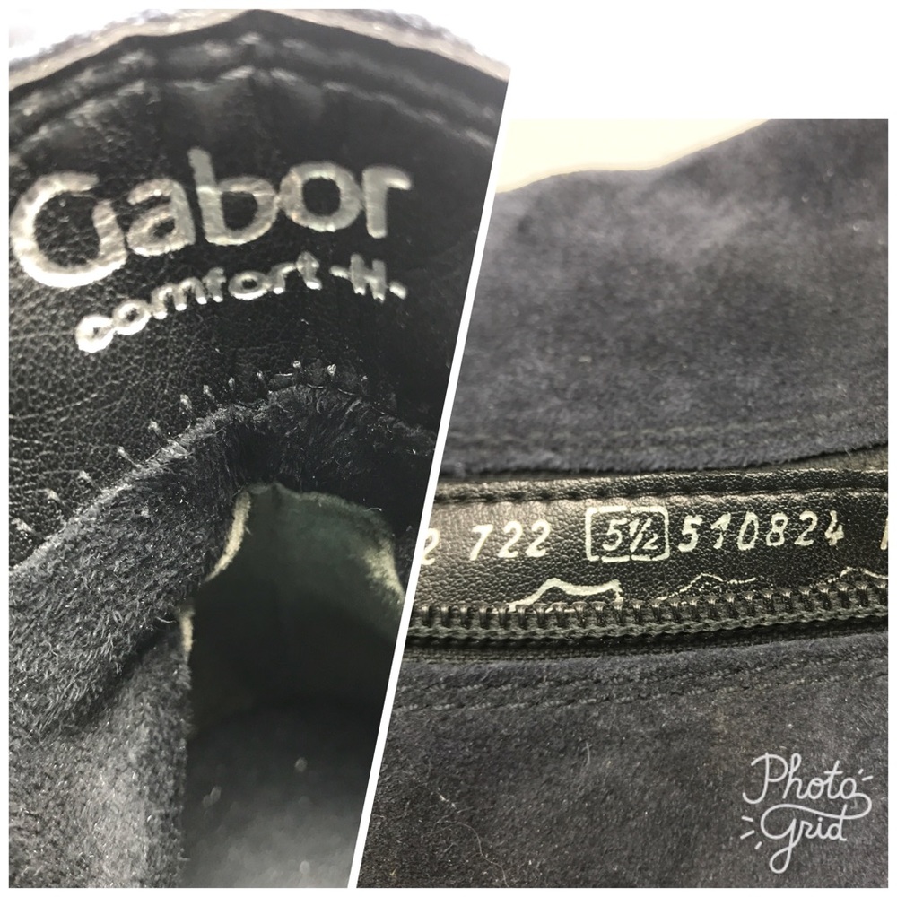 Gabor Chelsea Pescara Navy Blue Suede Boots Sz 5.5 - Picture 7 of 8
